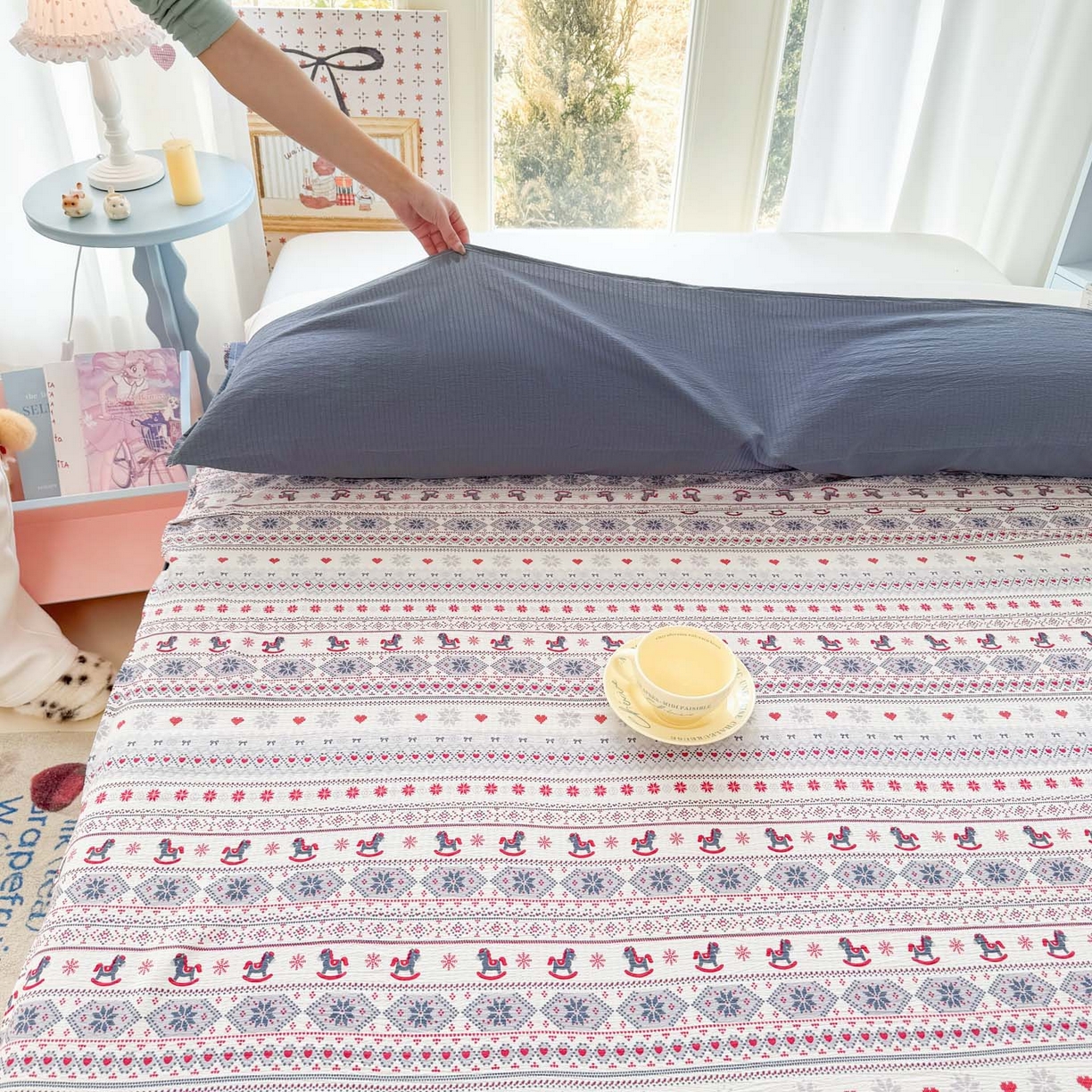 91家纺网 家纺一手货源 找家纺 Sweet dreams甜梦 2026新款A类皱皱双层纱小清新酒店一体式旅行睡袋 异域风情