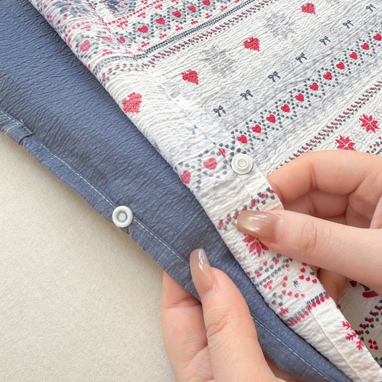 91家纺网 家纺一手货源 找家纺 Sweet dreams甜梦 2026新款A类皱皱双层纱小清新酒店一体式旅行睡袋 异域风情