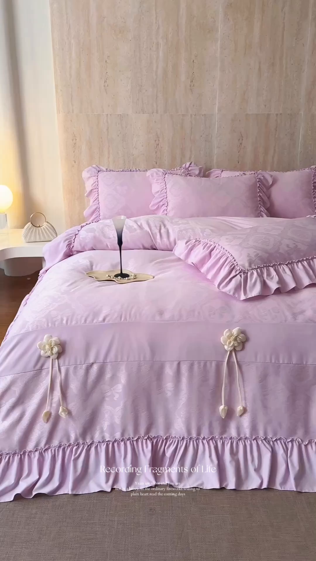 91家纺网 家纺一手货源 找家纺 （总）豪美鑫家纺 2026新款提花四件套 花开半夏系列