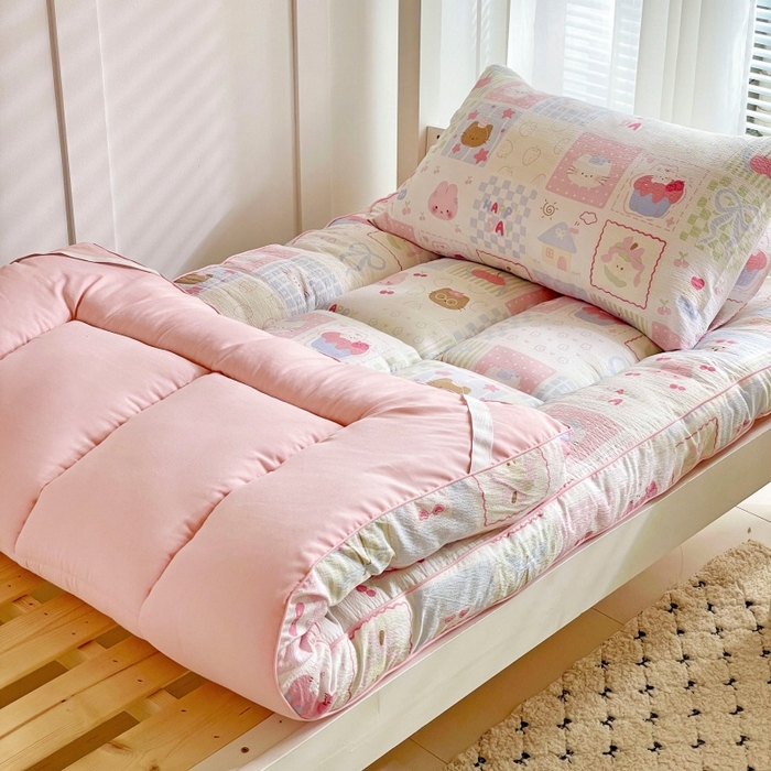 91家纺网 家纺一手货源 找家纺 （总）小桃姐家纺 2025新款卡通床褥垫学生宿舍垫软床垫榻榻米床垫褥子铺盖