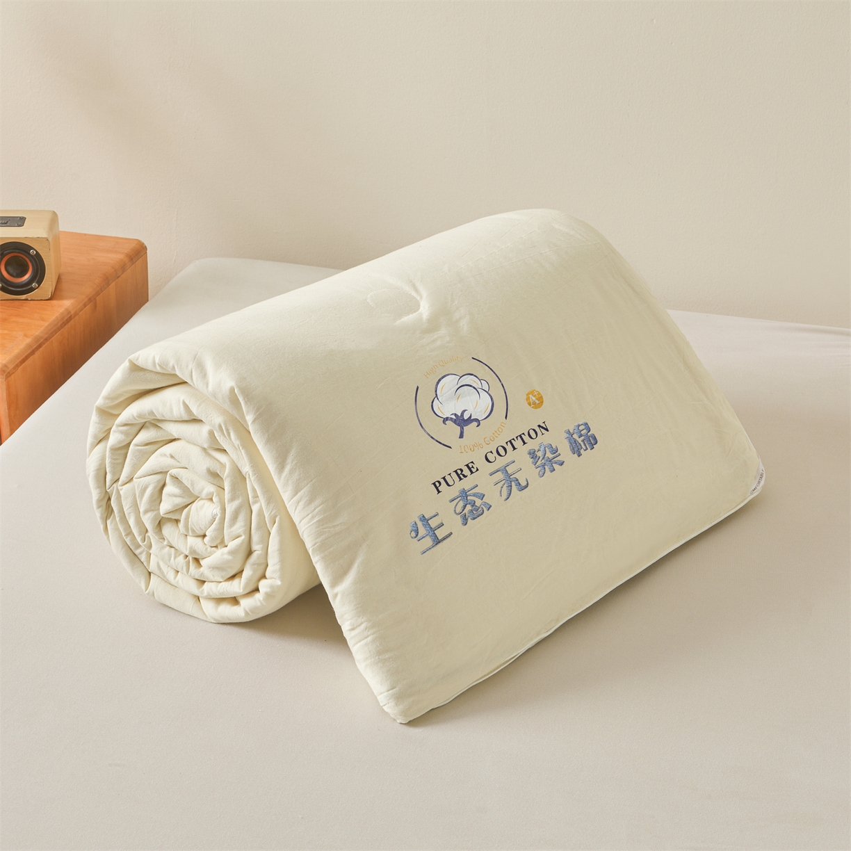 91家纺网 家纺一手货源 找家纺 （总）招财星家纺 2026新款国标艾a类纯色100%新疆棉夏被夏凉被空调被棉花夏被棉花被子被芯热款含质检报告买家秀包检