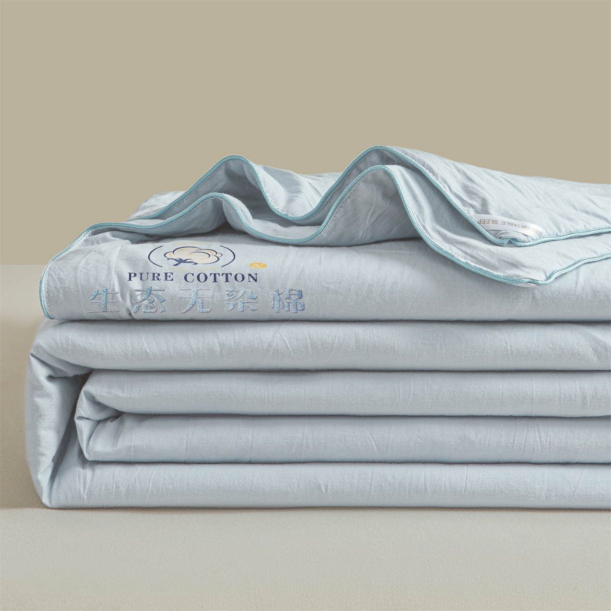 91家纺网 家纺一手货源 找家纺 （总）招财星家纺 2026新款国标艾a类纯色100%新疆棉夏被夏凉被空调被棉花夏被棉花被子被芯热款含质检报告买家秀包检