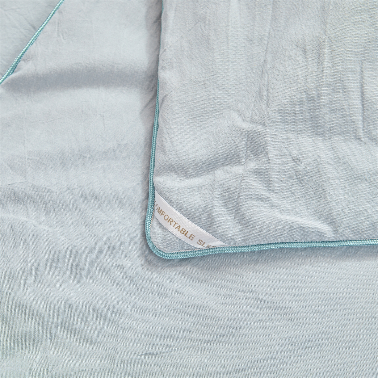 91家纺网 家纺一手货源 找家纺 招财星家纺 2026新款国标艾a类纯色100%新疆棉夏被夏凉被空调被棉花夏被棉花被子被芯热款含质检报告买家秀包检 莫奈-雾霾蓝