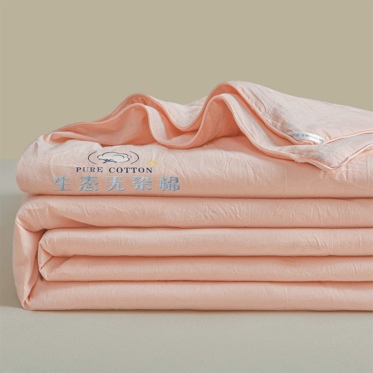 91家纺网 家纺一手货源 找家纺 （总）招财星家纺 2026新款国标艾a类纯色100%新疆棉夏被夏凉被空调被棉花夏被棉花被子被芯热款含质检报告买家秀包检