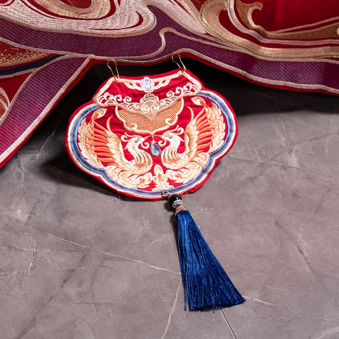 91家纺网 家纺一手货源 找家纺 慕她家纺 2026慕她大花工艺款全棉纯棉婚庆四件套大红色刺绣结婚床上用品 至尊龙凤