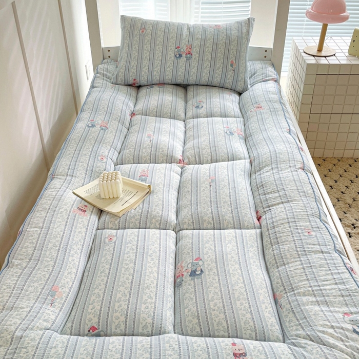 91家纺网 家纺一手货源 找家纺 小桃姐家纺 2025新款卡通床褥垫学生宿舍垫软床垫榻榻米床垫褥子铺盖 小象世界