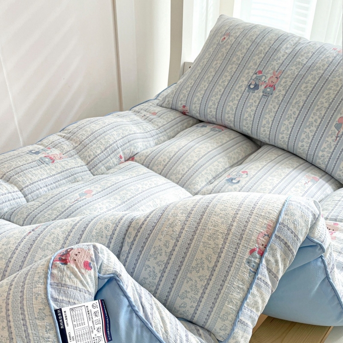 91家纺网 家纺一手货源 找家纺 小桃姐家纺 2025新款卡通床褥垫学生宿舍垫软床垫榻榻米床垫褥子铺盖 小象世界