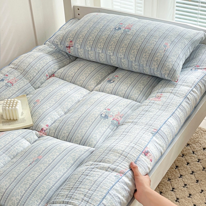 91家纺网 家纺一手货源 找家纺 小桃姐家纺 2025新款卡通床褥垫学生宿舍垫软床垫榻榻米床垫褥子铺盖 小象世界