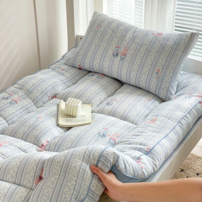 91家纺网 家纺一手货源 找家纺 小桃姐家纺 2025新款卡通床褥垫学生宿舍垫软床垫榻榻米床垫褥子铺盖 小象世界