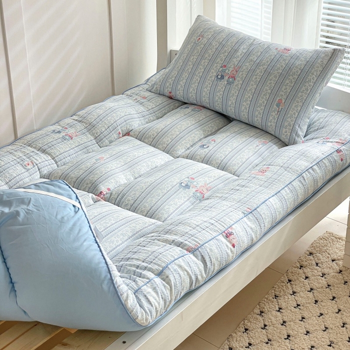 91家纺网 家纺一手货源 找家纺 小桃姐家纺 2025新款卡通床褥垫学生宿舍垫软床垫榻榻米床垫褥子铺盖 小象世界