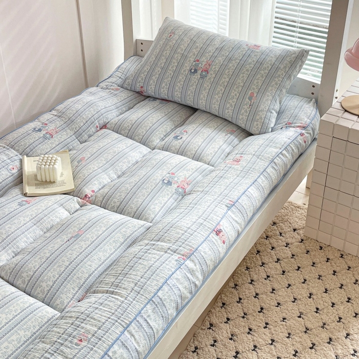 91家纺网 家纺一手货源 找家纺 小桃姐家纺 2025新款卡通床褥垫学生宿舍垫软床垫榻榻米床垫褥子铺盖 小象世界