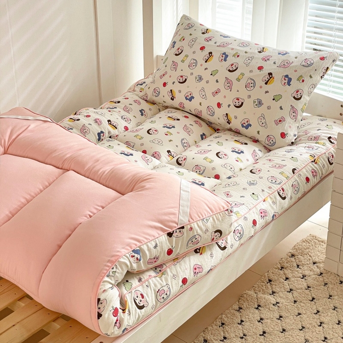 91家纺网 家纺一手货源 找家纺 小桃姐家纺 2025新款卡通床褥垫学生宿舍垫软床垫榻榻米床垫褥子铺盖 小新