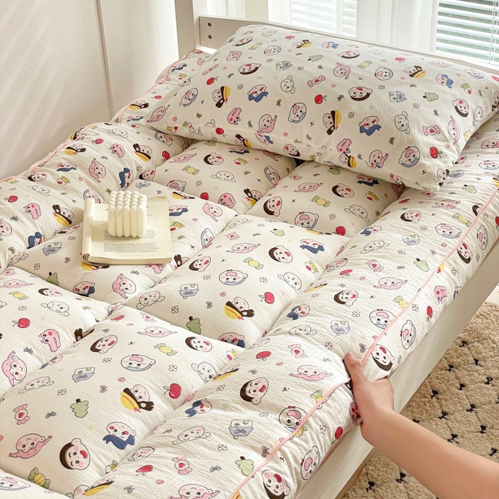 91家纺网 家纺一手货源 找家纺 小桃姐家纺 2025新款卡通床褥垫学生宿舍垫软床垫榻榻米床垫褥子铺盖 小新