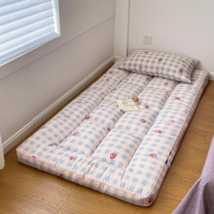 91家纺网 家纺一手货源 找家纺 小桃姐家纺 2025新款卡通床褥垫学生宿舍垫软床垫榻榻米床垫褥子铺盖 有草莓的地方