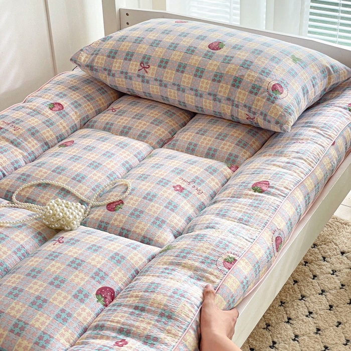 91家纺网 家纺一手货源 找家纺 小桃姐家纺 2025新款卡通床褥垫学生宿舍垫软床垫榻榻米床垫褥子铺盖 有草莓的地方