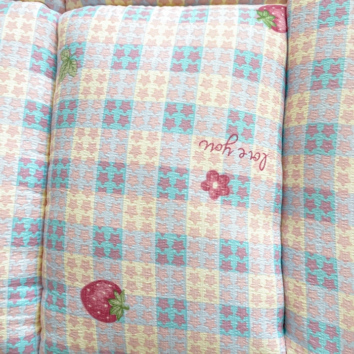 91家纺网 家纺一手货源 找家纺 小桃姐家纺 2025新款卡通床褥垫学生宿舍垫软床垫榻榻米床垫褥子铺盖 有草莓的地方