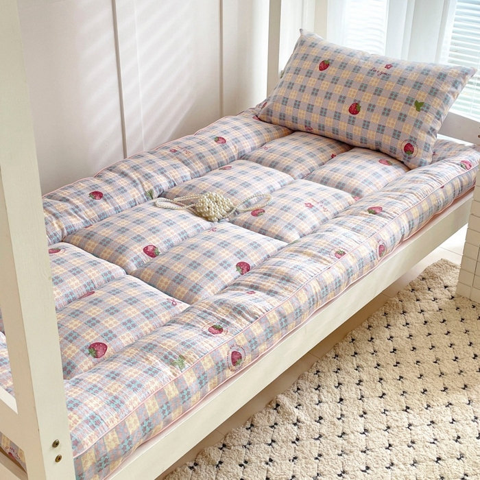 91家纺网 家纺一手货源 找家纺 小桃姐家纺 2025新款卡通床褥垫学生宿舍垫软床垫榻榻米床垫褥子铺盖 有草莓的地方