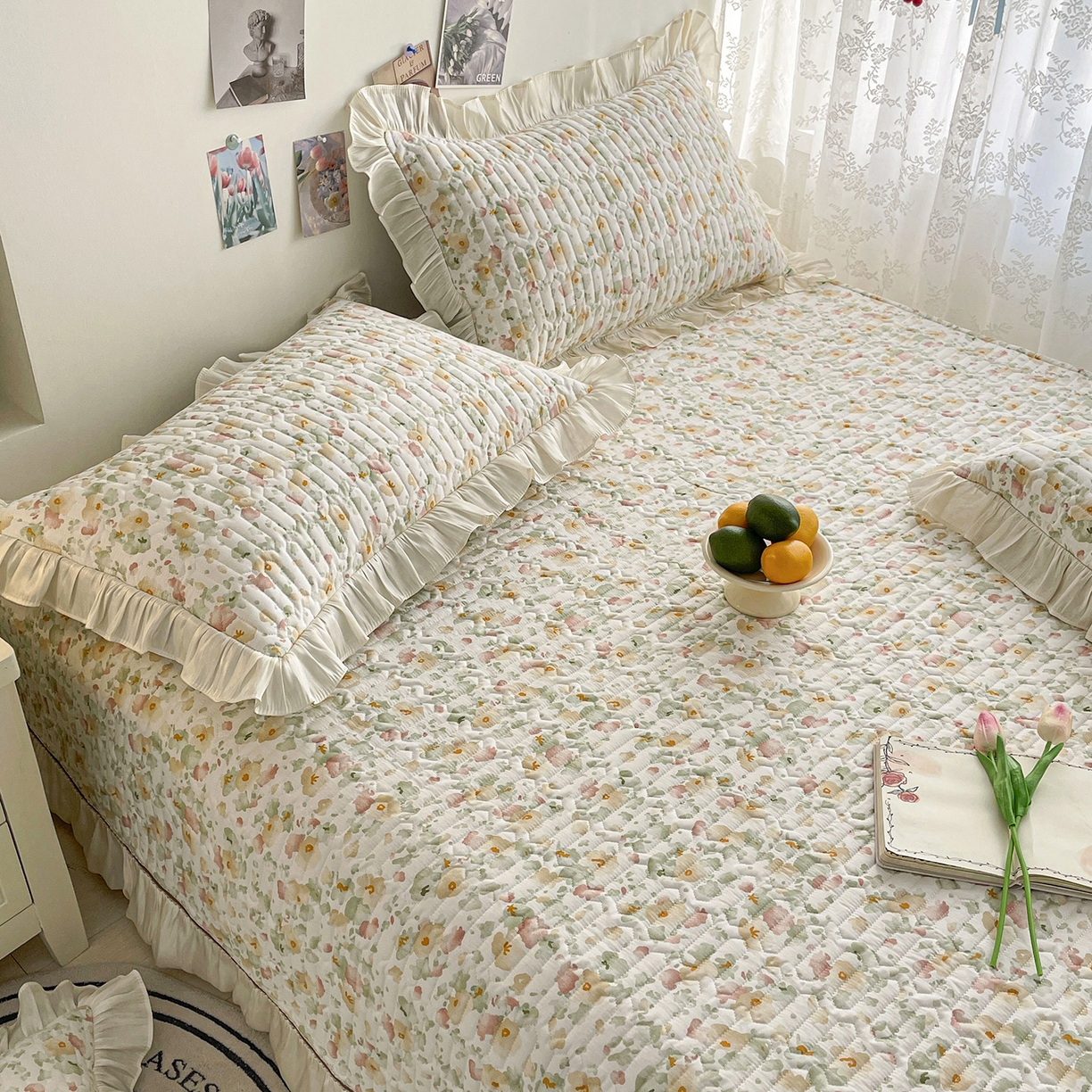 91家纺网 家纺一手货源 找家纺 美优兰 2026新款全棉榻榻米垫 繁花似锦