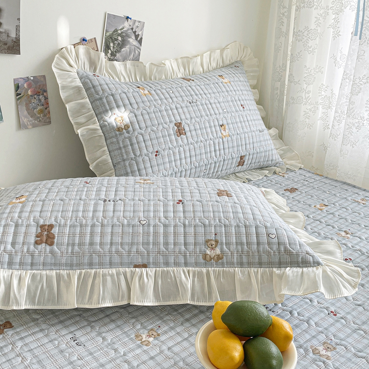 91家纺网 家纺一手货源 找家纺 美优兰 2026新款全棉榻榻米垫 格子熊