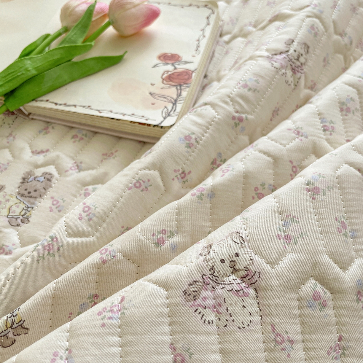 91家纺网 家纺一手货源 找家纺 美优兰 2026新款全棉榻榻米垫 棉花糖