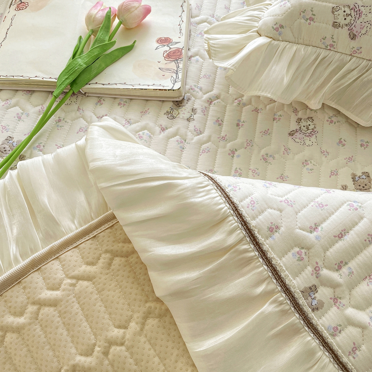 91家纺网 家纺一手货源 找家纺 美优兰 2026新款全棉榻榻米垫 棉花糖