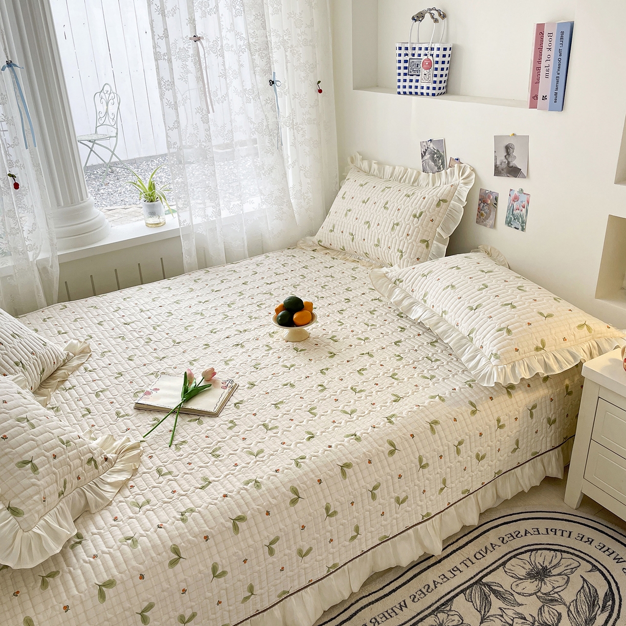 91家纺网 家纺一手货源 找家纺 美优兰 2026新款全棉榻榻米垫 青枝玉叶