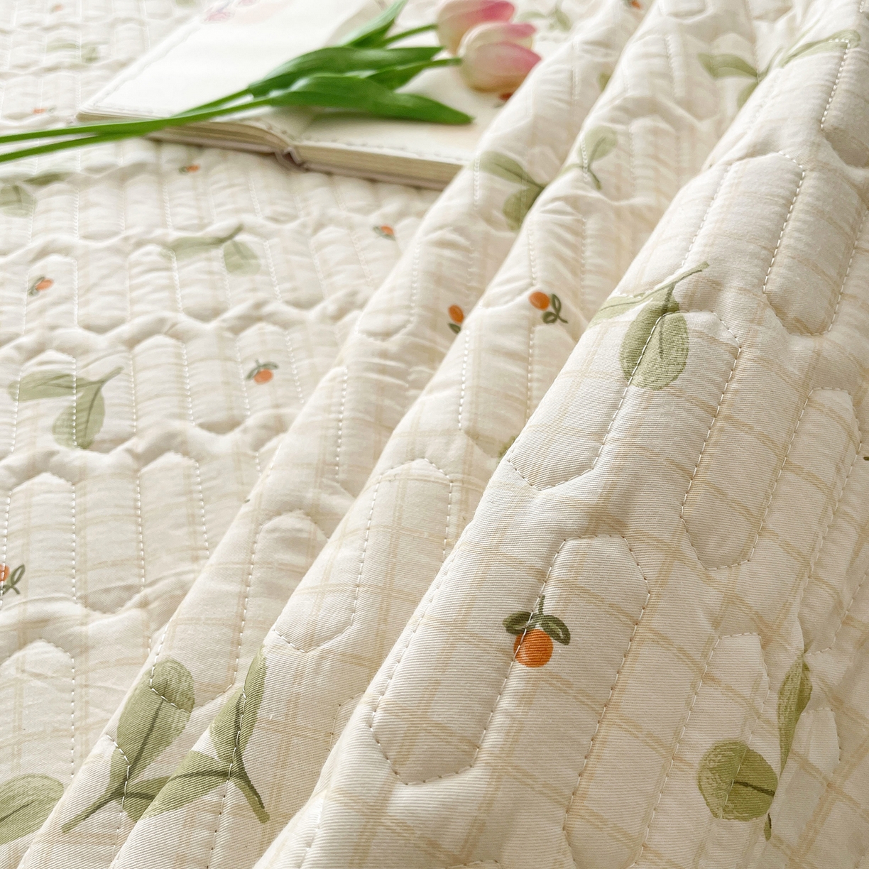 91家纺网 家纺一手货源 找家纺 美优兰 2026新款全棉榻榻米垫 青枝玉叶