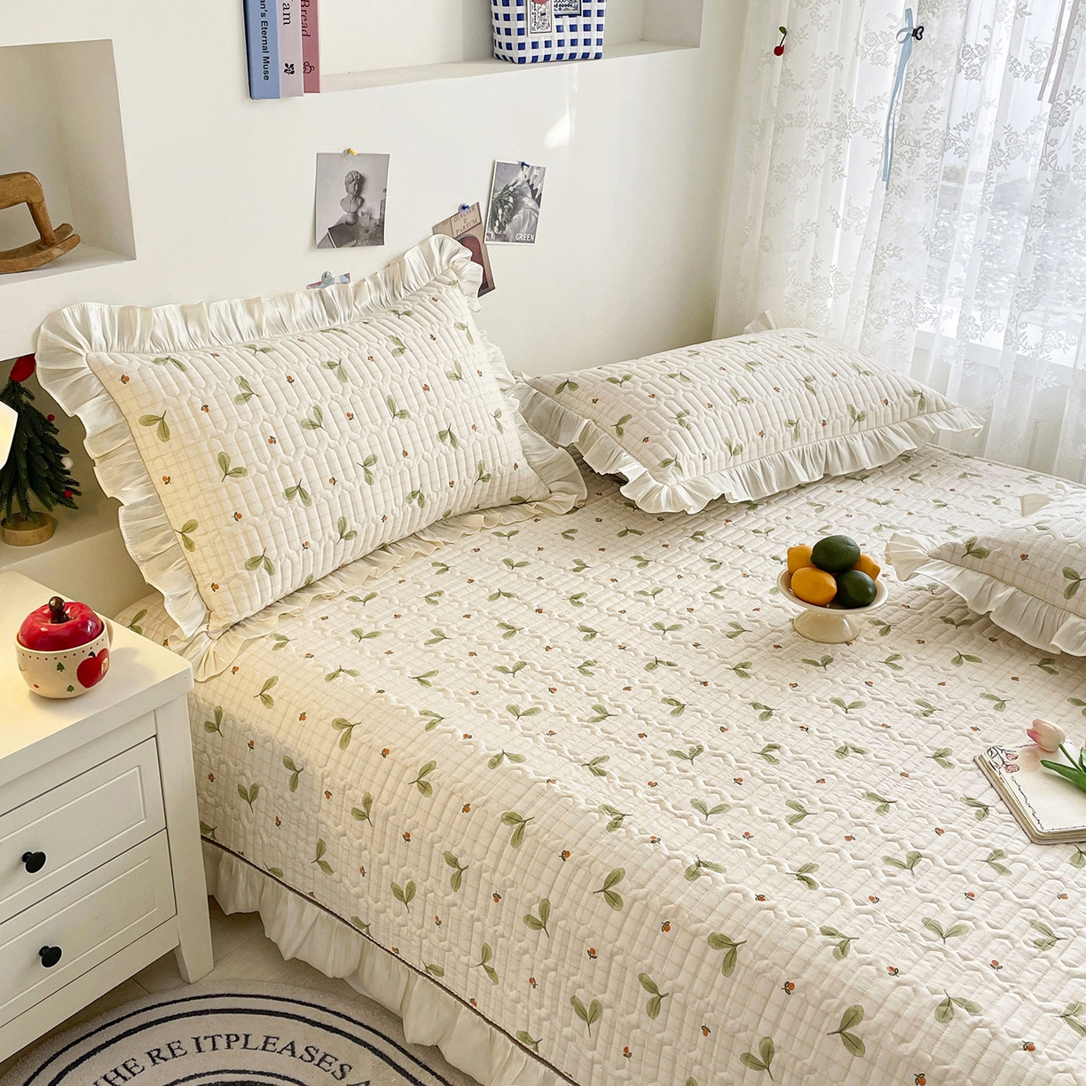 91家纺网 家纺一手货源 找家纺 美优兰 2026新款全棉榻榻米垫 青枝玉叶