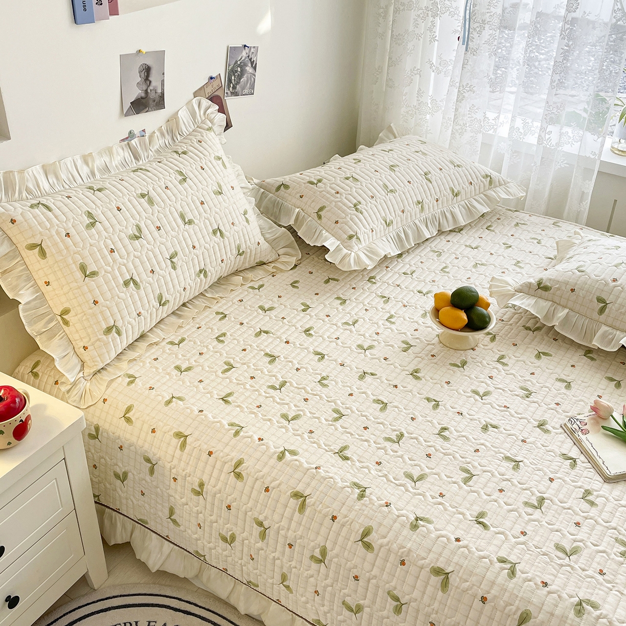 91家纺网 家纺一手货源 找家纺 美优兰 2026新款全棉榻榻米垫 青枝玉叶