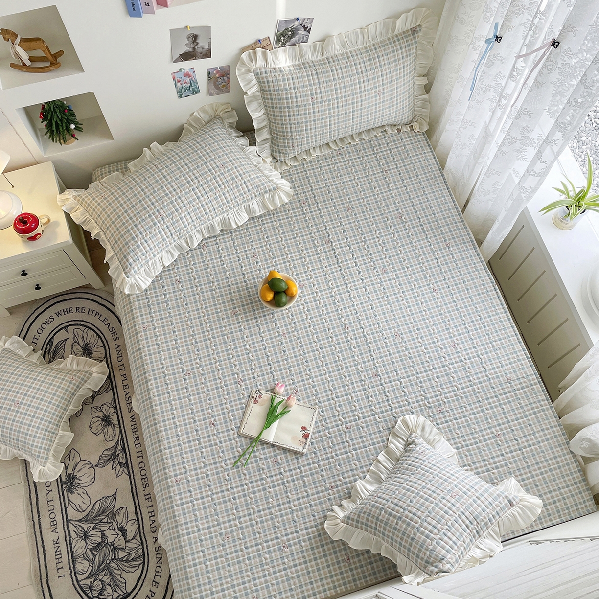 91家纺网 家纺一手货源 找家纺 美优兰 2026新款全棉榻榻米垫 天马行空