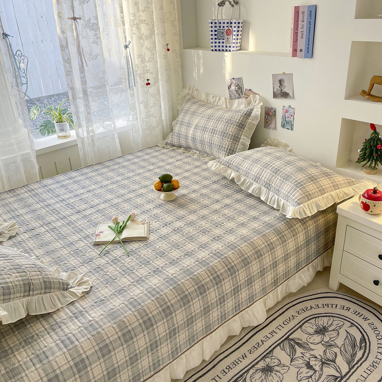 91家纺网 家纺一手货源 找家纺 美优兰 2026新款全棉榻榻米垫 英伦风华