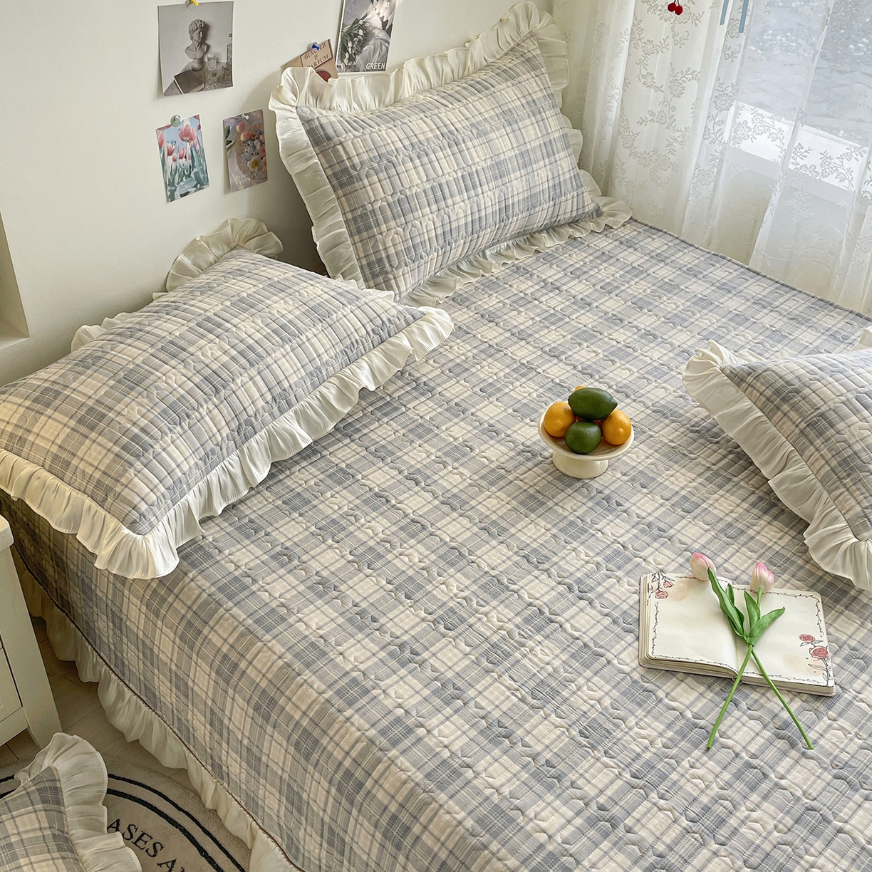 91家纺网 家纺一手货源 找家纺 美优兰 2026新款全棉榻榻米垫 英伦风华