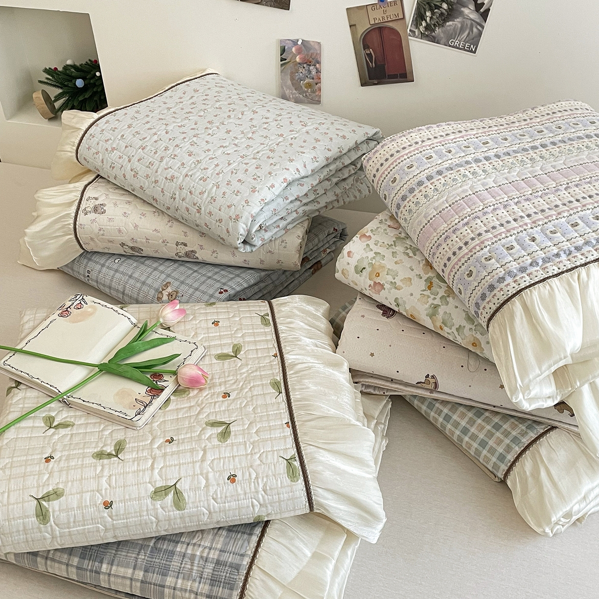 91家纺网 家纺一手货源 找家纺 美优兰 2026新款全棉榻榻米垫 组合图