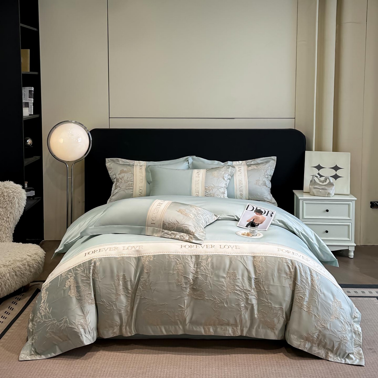 91家纺网 家纺一手货源 找家纺 （总）润锦云 2026新款高克重精品浮雕四件套高端礼盒装-朱丽叶