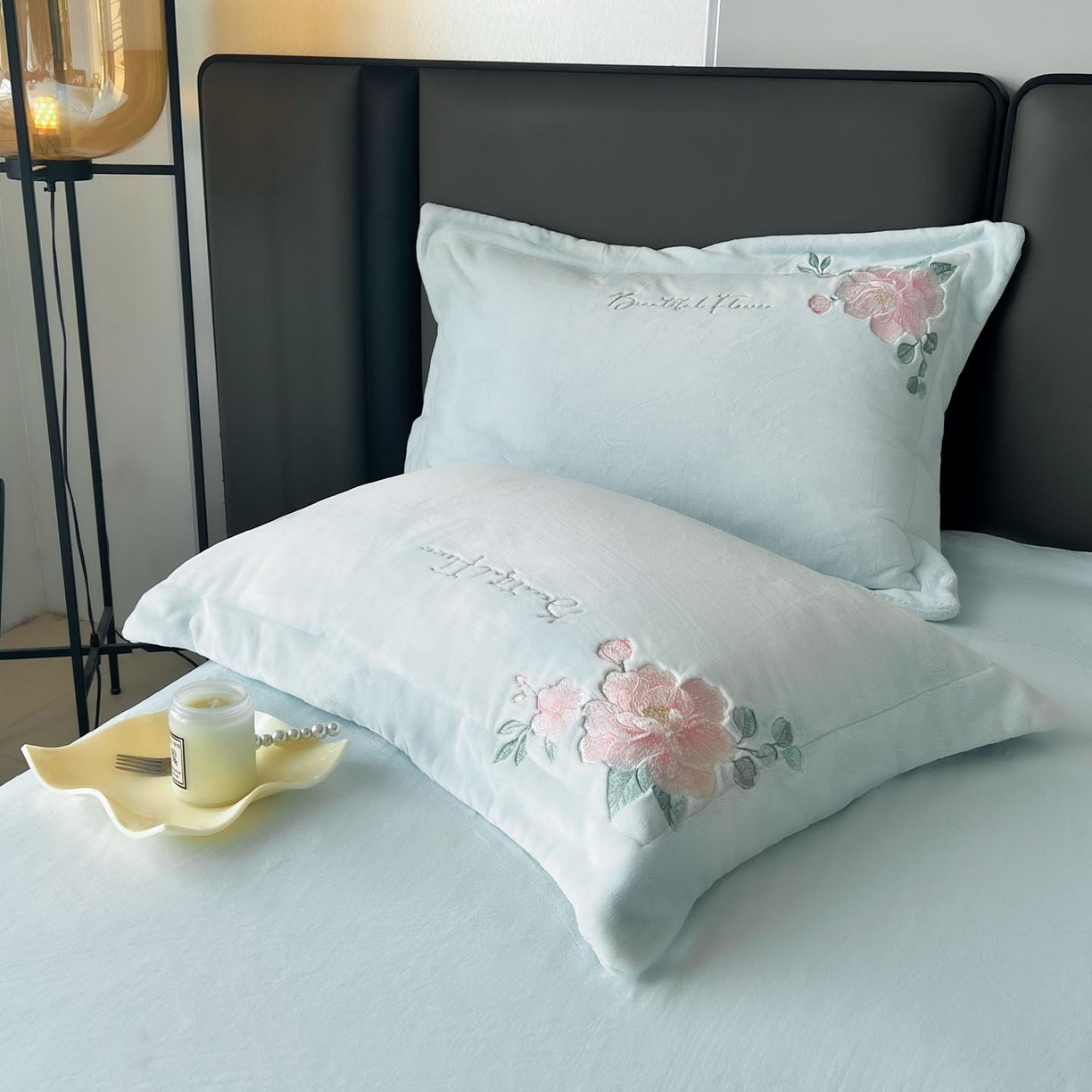 91家纺网 家纺一手货源 找家纺 （总）润锦云 2026新款牛奶绒刺绣四件套-花之韵