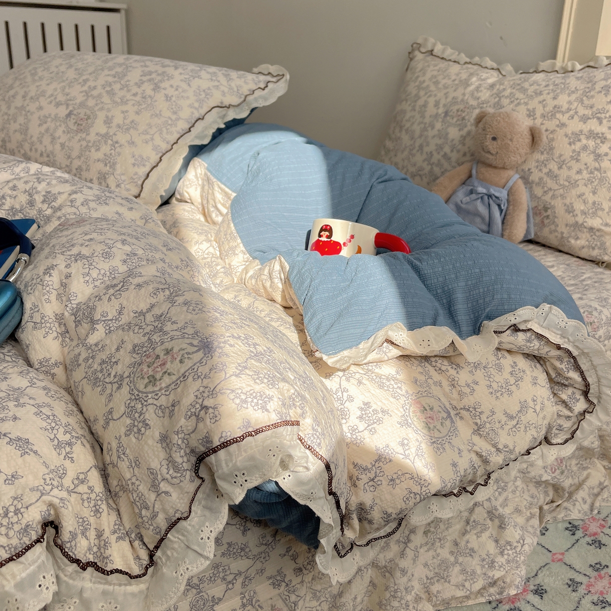 91家纺网 家纺一手货源 找家纺 （总）2026新款泡芙纱床盖四件套