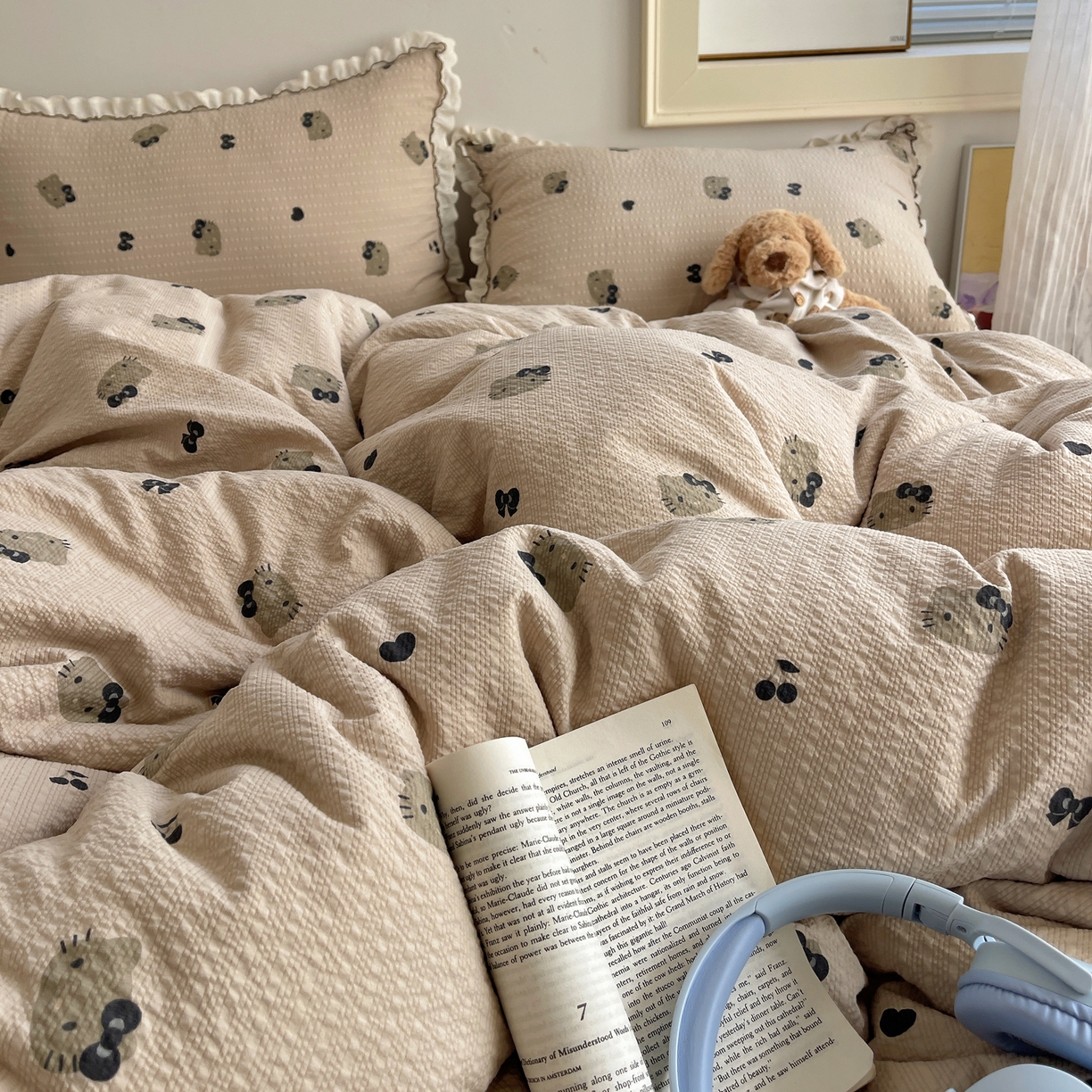 91家纺网 家纺一手货源 找家纺 （总）2026新款泡芙纱床盖四件套