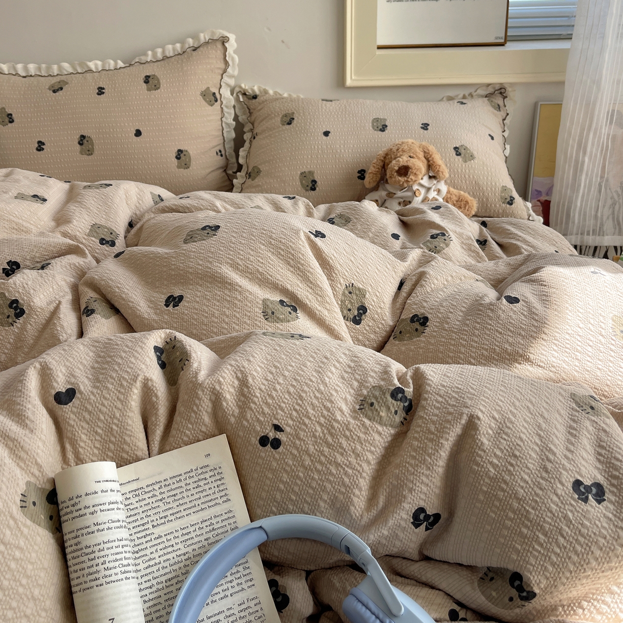 91家纺网 家纺一手货源 找家纺 （总）2026新款泡芙纱床盖四件套