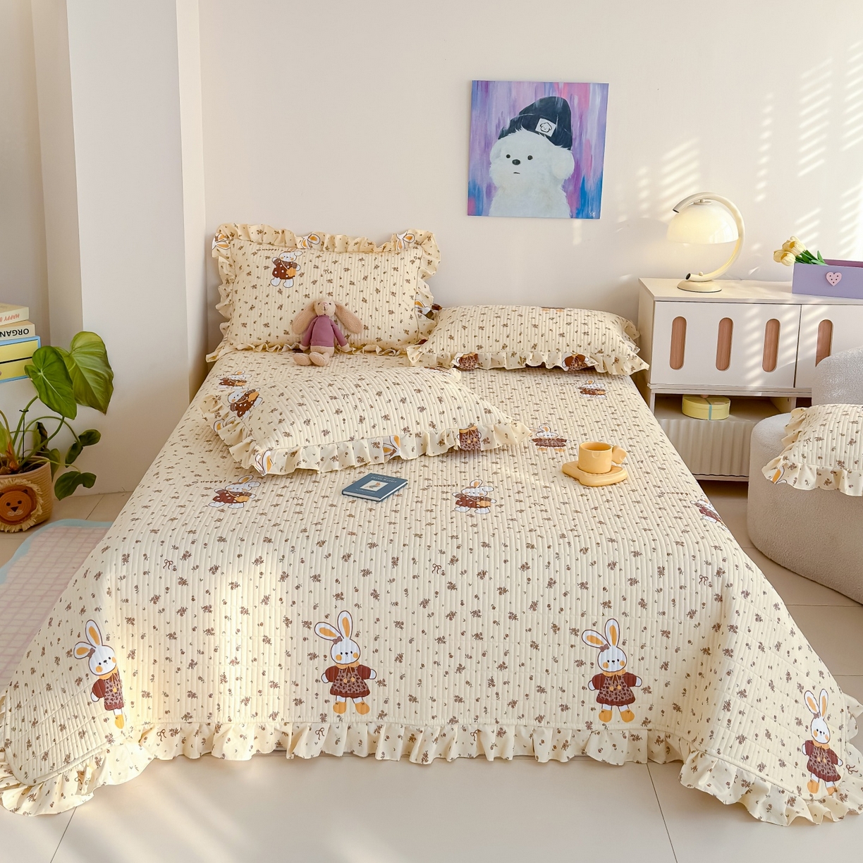 91家纺网 家纺一手货源 找家纺 （总）归属 2026春夏新款古法仿棉床盖夏被四件套夏凉被空调被系列