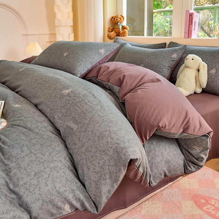 91家纺网 家纺一手货源 找家纺 卢赛尔 2025新款高克重200g牛奶绒单床笠 梦娜-草绿色