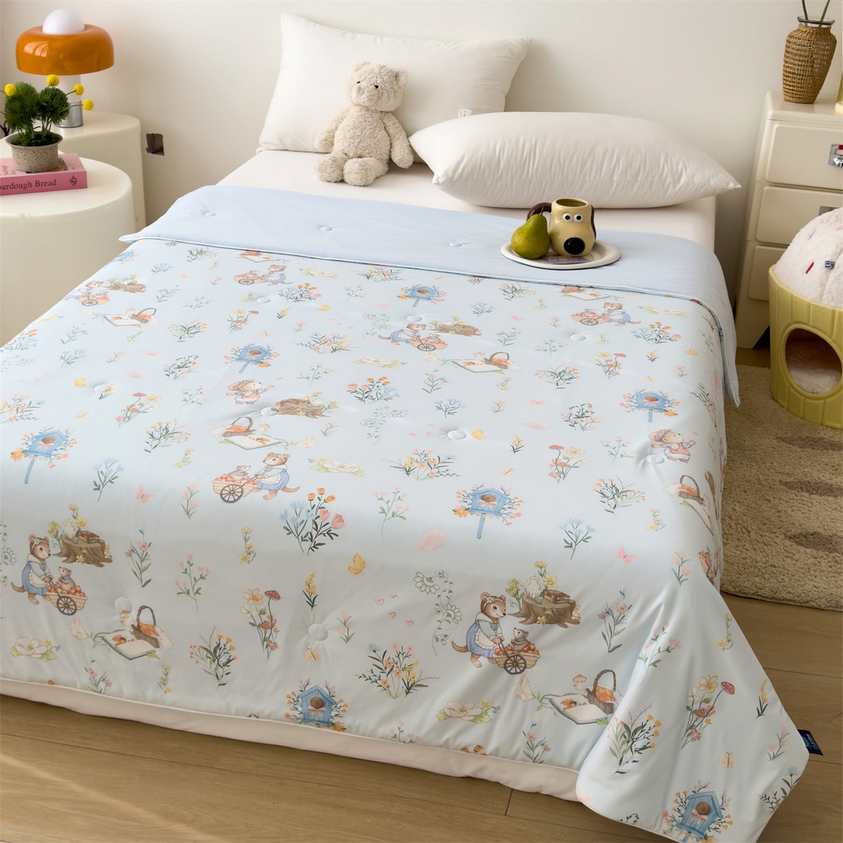 91家纺网 家纺一手货源 找家纺 （总）岚司羽 2026新款卡通锦氨凉感夏被系列