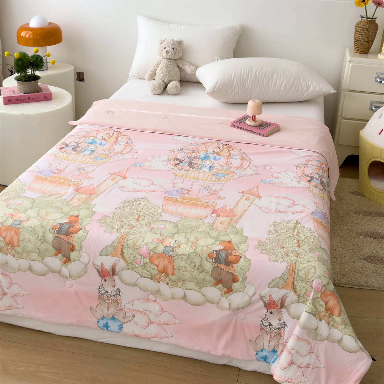 岚司羽 2026新款卡通锦氨凉感夏被系列 森林乐园