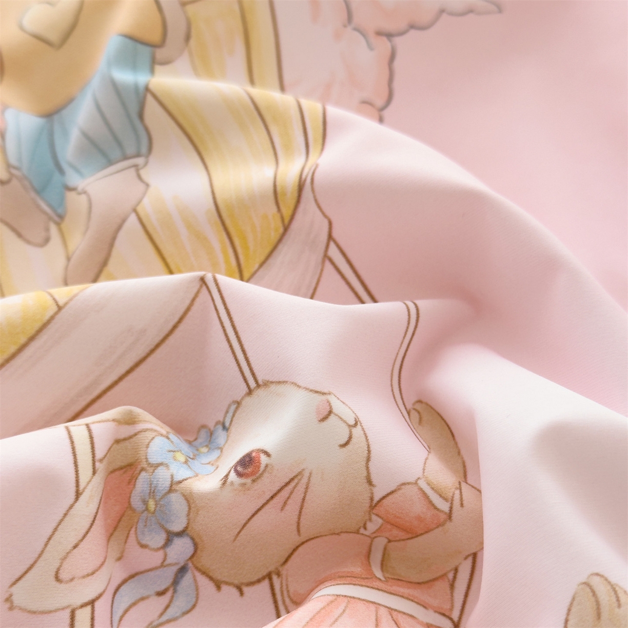 91家纺网 家纺一手货源 找家纺 岚司羽 2026新款卡通锦氨凉感夏被系列 森林乐园