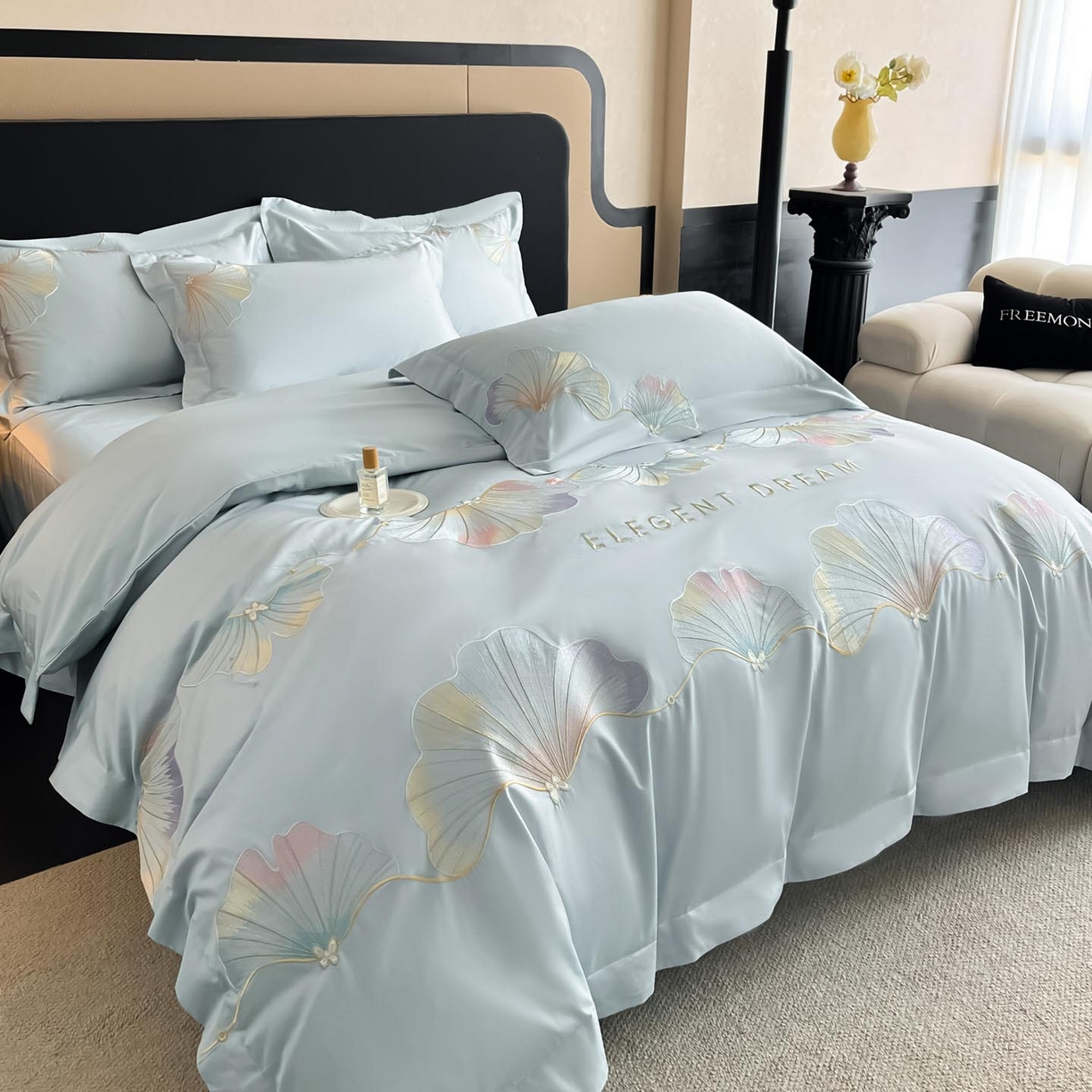 91家纺网 家纺一手货源 找家纺 （总）润锦云 2026新款A类精品刺绣四件套