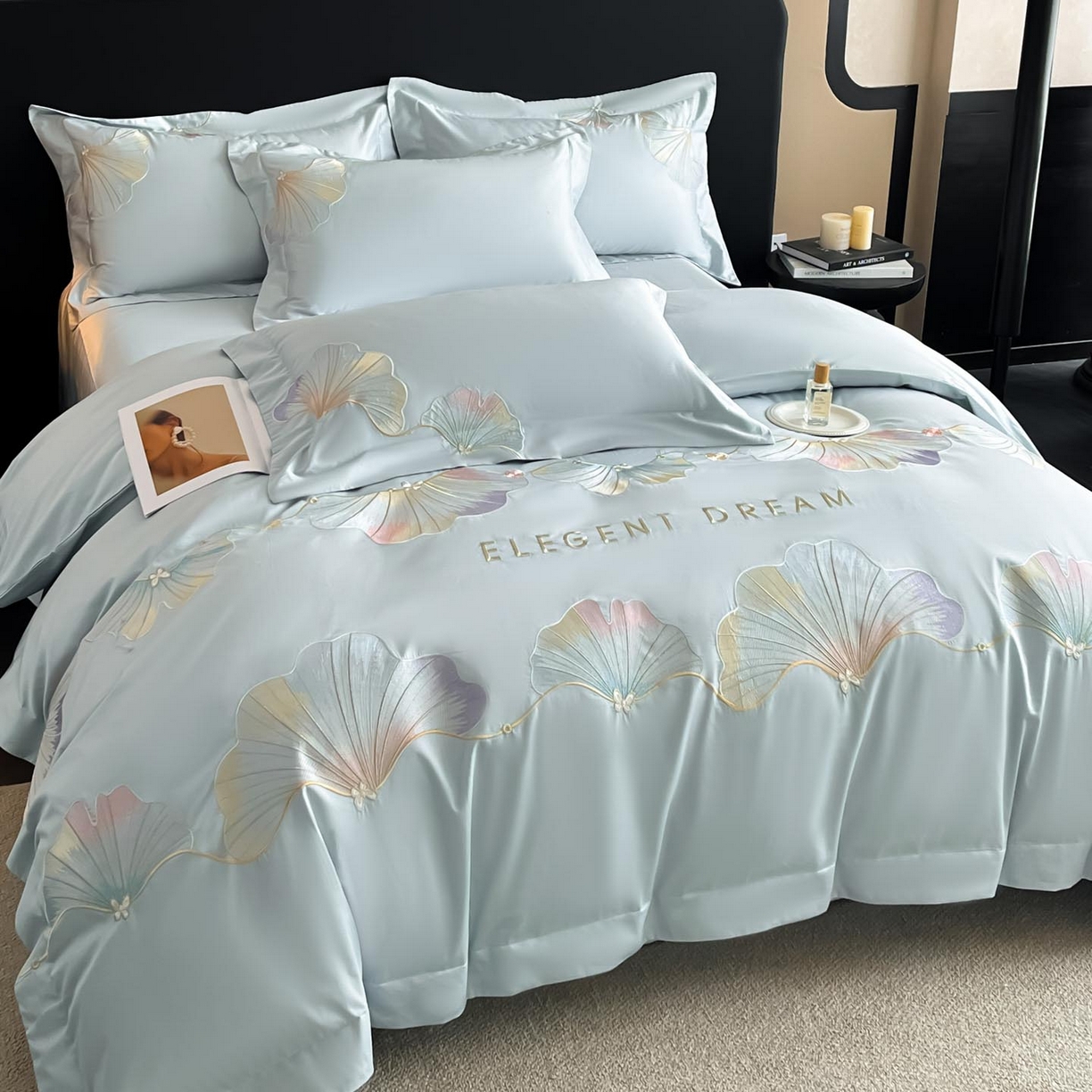 91家纺网 家纺一手货源 找家纺 （总）润锦云 2026新款A类精品刺绣四件套