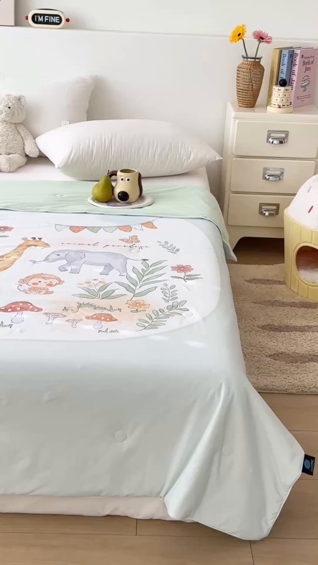 91家纺网 家纺一手货源 找家纺 岚司羽 2026新款卡通锦氨凉感夏被系列 欢乐动物会