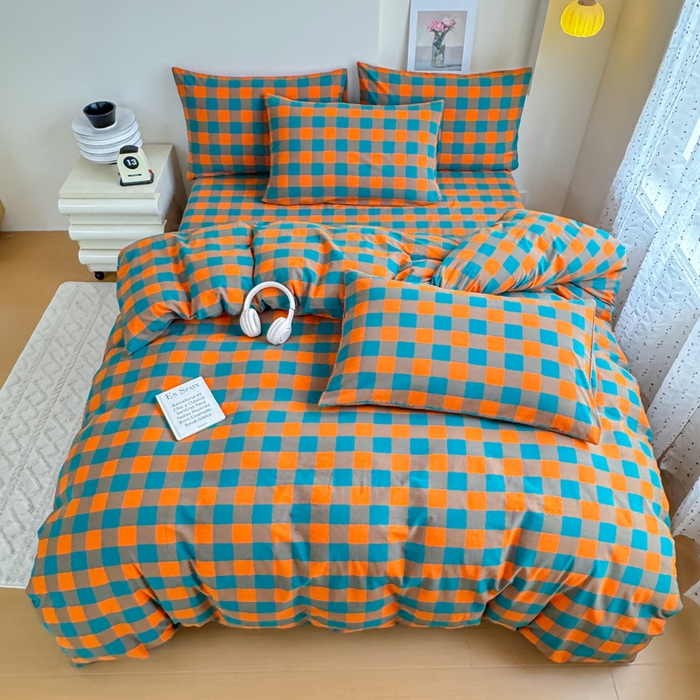 91家纺网 家纺一手货源 找家纺 佑佳家纺 2026新款全棉色织单被套全棉被套单件 莫尼-灰