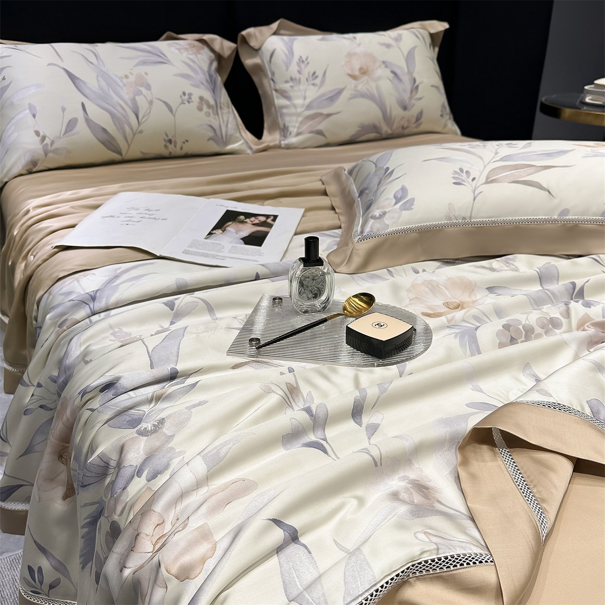 91家纺网 家纺一手货源 找家纺 （总）岚司羽 2026春夏新款60天丝夏被四件套夏凉被空调被系列