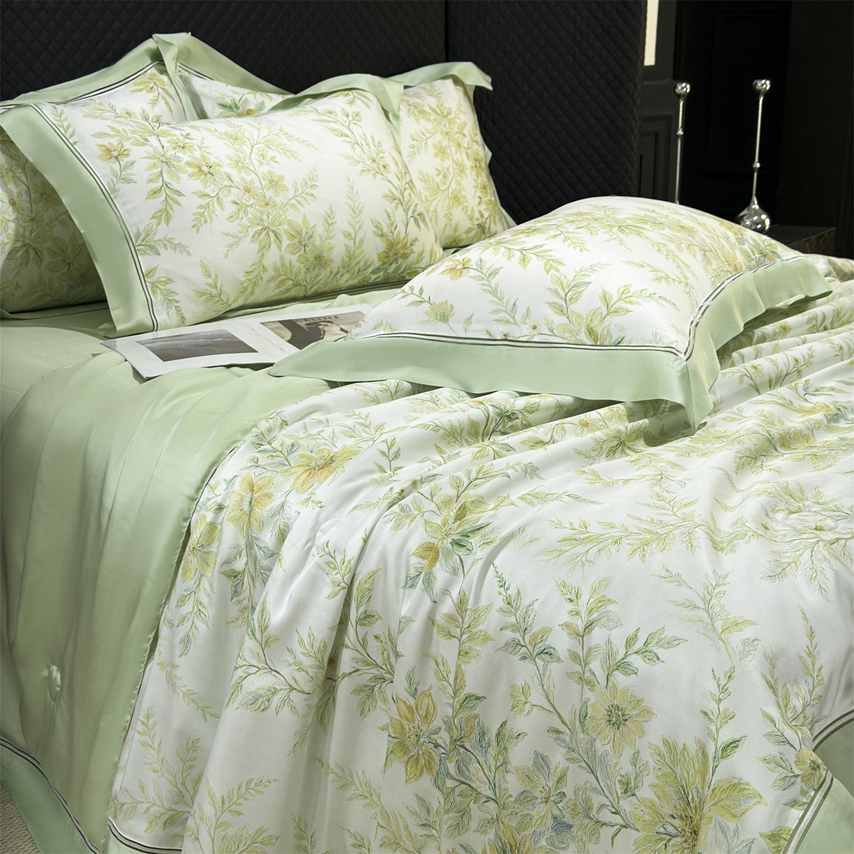 91家纺网 家纺一手货源 找家纺 （总）岚司羽 2026春夏新款60天丝夏被四件套夏凉被空调被系列