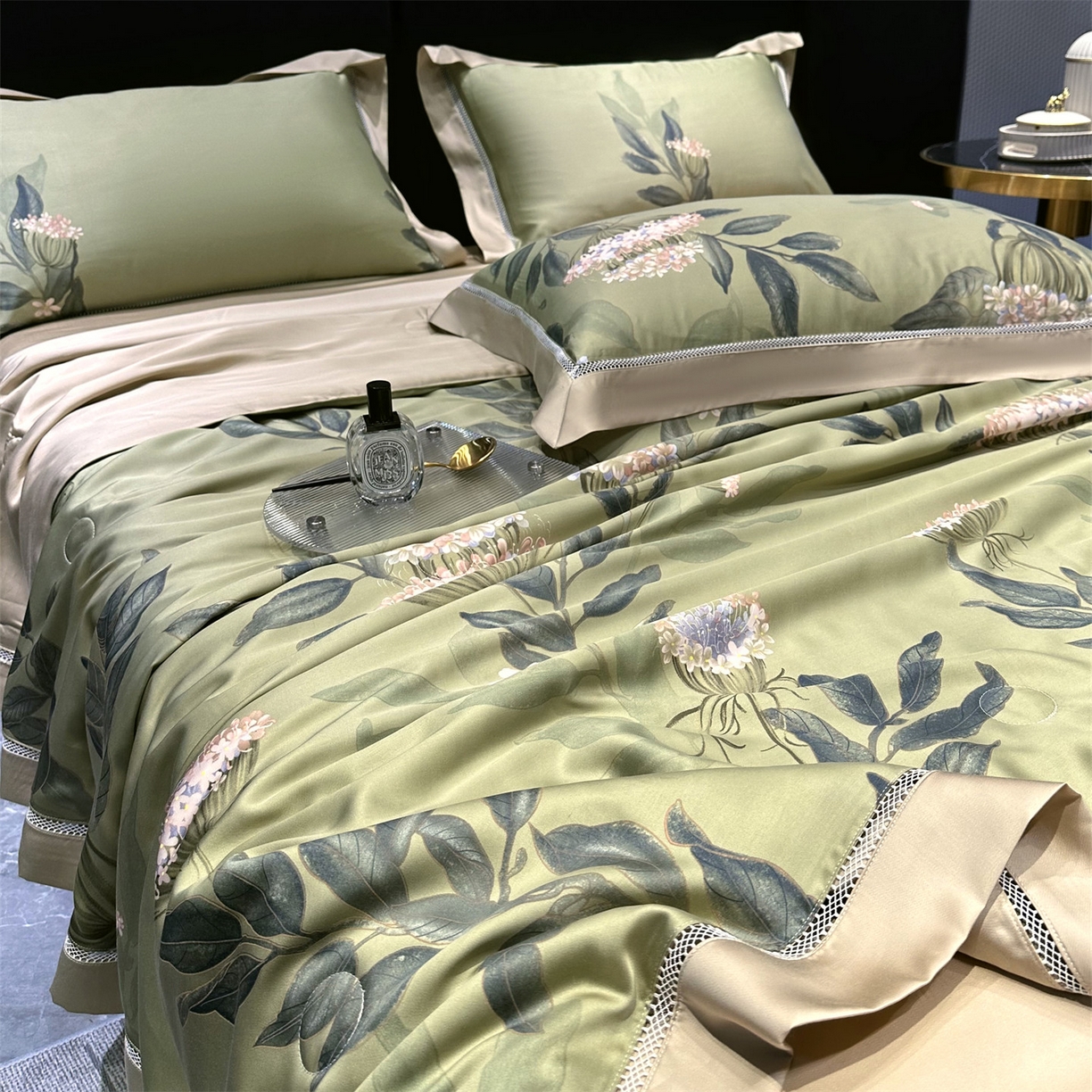 91家纺网 家纺一手货源 找家纺 （总）岚司羽 2026春夏新款60天丝夏被四件套夏凉被空调被系列